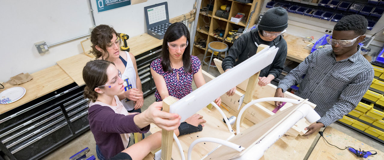 Sarah Rooney and junior design students